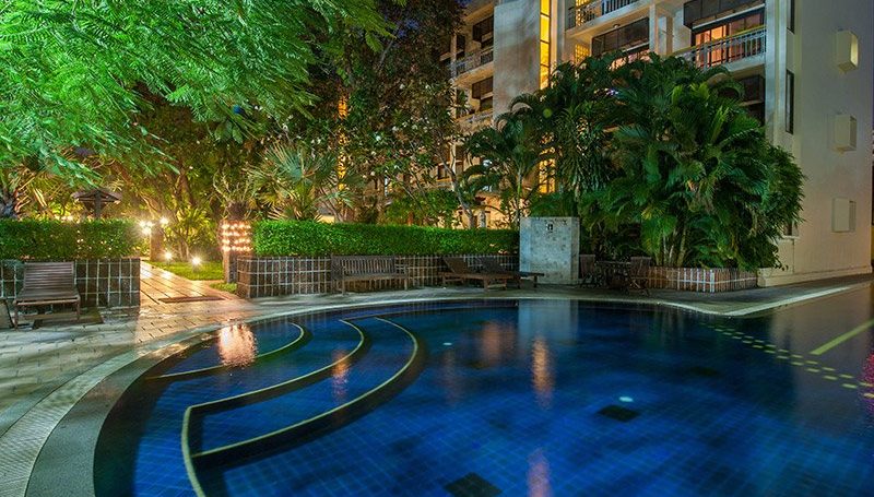 Gym and pool Two bedrooms Apartment for Rent in BKK1 (2)