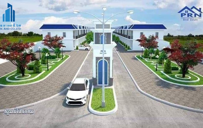 Luxury Link Villa for Sale behind Prek Hoor Market in Takhmao City (1)