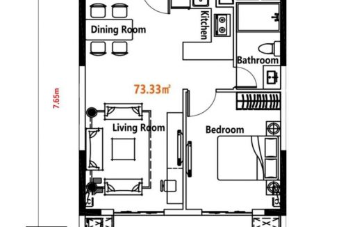 Best Brand New One Bedroom Condo for Sale along Tonle Bassac River in Daun Penh (10)