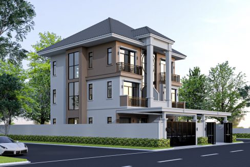 Classic Twin Villa Modern For Sale in in Khan Chroy Changva, (10)