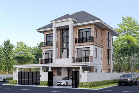Classic Twin Villa Modern For Sale in in Khan Chroy Changva, (2)