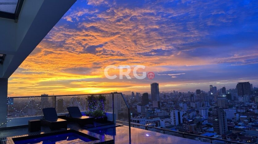 Fully Furnished 1-Bedroom Apartment for Rent in Boeng Trabek with Pool & Gym