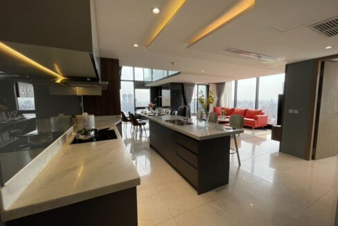 Luxury 3-Bedroom Penthouse for Sale in Phnom Penh Kitchen